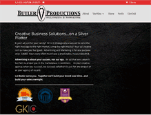 Tablet Screenshot of butlerproductionsmultimedia.com